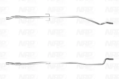 Auspuffrohr NAP carPARTs CAC10687