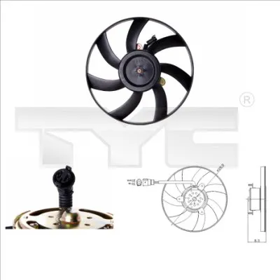 Ventilator, Motorkühlung Seat CORDOBA · Seat TOLEDO I · Seat IBIZA II
