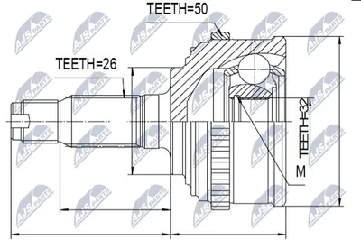 Joint Kit, Antriebswelle Honda ACCORD III · Honda PRELUDE III · Honda CIVIC V Saloon