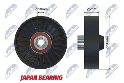 Durchbiegung/Führung Pulley, V-Rippgürtel Alfa Romeo 145 · Alfa Romeo 155 · Alfa Romeo 146
