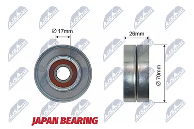 Spanner Pulley, V-Ribbed Gürtel Chrysler VOYAGER IV · Jeep CHEROKEE