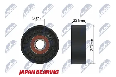 Durchbiegung/Führung Pulley, V-Ribbed Gürtel Mercedes-Benz A-CLASS · Mercedes-Benz VANEO · Mercedes-Benz B-CLASS Sports Tourer