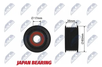 Durchbiegung/Führerpulley, V-gerippter Gürtel Suzuki GRAND VITARA II