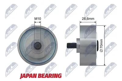 Durchbiegung/Führung Pulley, V-Rippengürtel Toyota HIACE IV Bus · Toyota LAND CRUISER 90 · Toyota HIACE IV Van