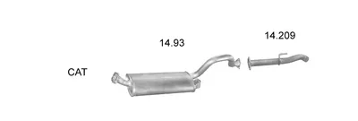 Abgassystem Mitsubishi PAJERO II Canvas Top · Mitsubishi PAJERO II