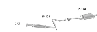 Abgassystem Nissan SUNNY III Liftback · Nissan SUNNY III Hatchback