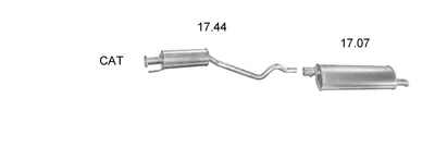 Abgassystem Opel ASTRA F Hatchback · Vauxhall ASTRA Mk III Kombi · Vauxhall ASTRA Mk III Hatchback