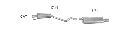 Abgassystem Vauxhall ASTRA Mk III Hatchback · Opel ASTRA F Hatchback