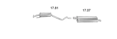 Abgassystem Opel ASTRA F Hatchback · Vauxhall ASTRA Mk III Hatchback · Vauxhall ASTRA Mk III Saloon