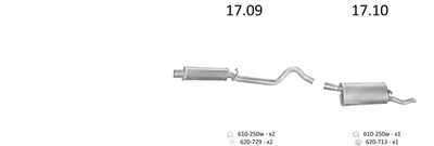 Abgassystem Opel CORSA A Hatchback · Vauxhall NOVA Hatchback · Vauxhall NOVA Saloon