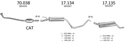 EDEX Abgasanlage 1223