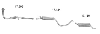 Abgassystem Opel CORSA B