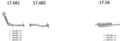 Abgassystem Opel KADETT E