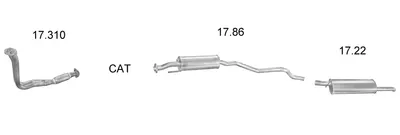 Abgassystem Opel ASTRA F Kombi · Vauxhall ASTRA Mk III Kombi · Opel ASTRA F Kombi Van