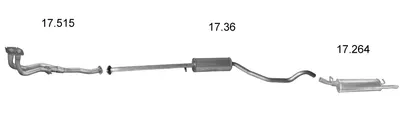 Abgassystem Opel VECTRA A Hatchback · Vauxhall CAVALIER Mk III Hatchback