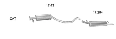 Abgassystem Opel VECTRA A Hatchback · Vauxhall CAVALIER Mk III Hatchback