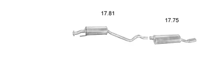 Abgassystem Opel ASTRA F Hatchback · Opel ASTRA F Limousine · Vauxhall ASTRA Mk III Hatchback