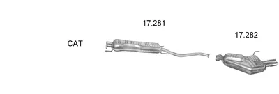 Abgassystem Opel VECTRA B Hatchback · Opel VECTRA B · Opel VECTRA B Kombi