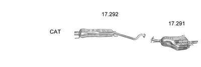 Abgassystem Opel ASTRA G Hatchback · Vauxhall ASTRA Mk IV Hatchback · Vauxhall ASTRA Mk IV Limousine