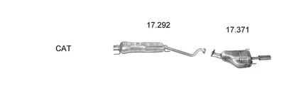 Abgassystem Opel ASTRA G Hatchback · Vauxhall ASTRA Mk IV Cabrio · Vauxhall ASTRA Mk IV Coupe