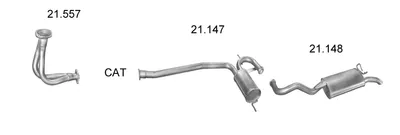 Abgassystem Renault 19 I Chamade · Renault 19 II Chamade