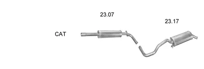 Abgassystem Seat IBIZA II