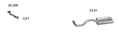 Abgassystem Seat IBIZA II
