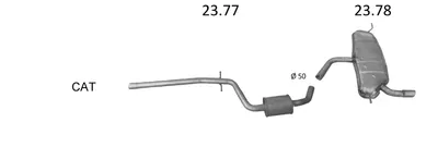 Abgassystem Seat ALTEA · Seat LEON