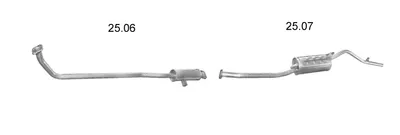 Abgassystem Suzuki ALTO II · Maruti 800 · Suzuki MARUTI