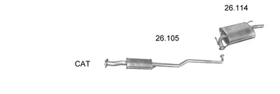 Abgassystem Toyota CROOLLA · Toyota CROOLLA Liftback · Toyota CROOLLA Kombi