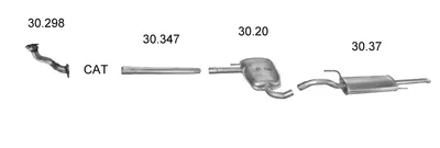 Abgassystem Vw PASSAT B3/B4 · Vw PASSAT B3/B4 Variante