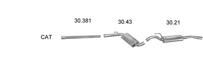 Abgassystem Vw PASSAT B3/B4 · Vw PASSAT B3/B4 Variante