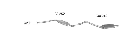Abgassystem VW TRANSPORTER T4 Bus · VW TRANSPORTER T4 Van · VW TRANSPORTER T4 Plattform/Chassis (70E, 70L, 70M, 7DE, 7DL, 7D)