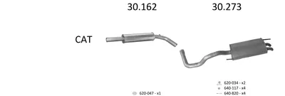 Abgassystem Vw POLO III · Vw POLO