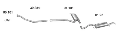 Abgassystem Audi A4 B5 · Audi A4 B5 Avant