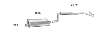 Abgassystem Chrysler VOYAGER II