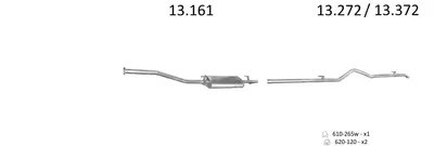 Abgassystem Mercedes-Benz SPRINTER 2-T Plattform/Kasse · Mercedes-Benz SPRINTER 3-T Van · Mercedes-Benz SPRINTER 3-T Bus