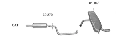 Abgassystem Audi A3