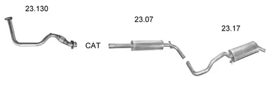 Abgassystem Seat IBIZA II