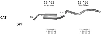 Abgassystem Nissan PATHFINDER III · Nissan PATHFINDER III VAN