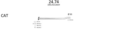 Abgassystem Audi A3 konvertierbar · Vw GOLF V Variante · Vw JETTA III