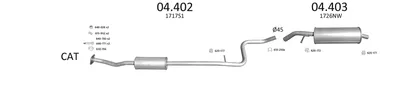Abgassystem Citroën C3 I · Citroën C3 Pluriel