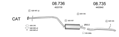 Abgassystem Ford TOURNEO CONNECT