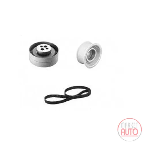 Timing belt set with 2 pulleys