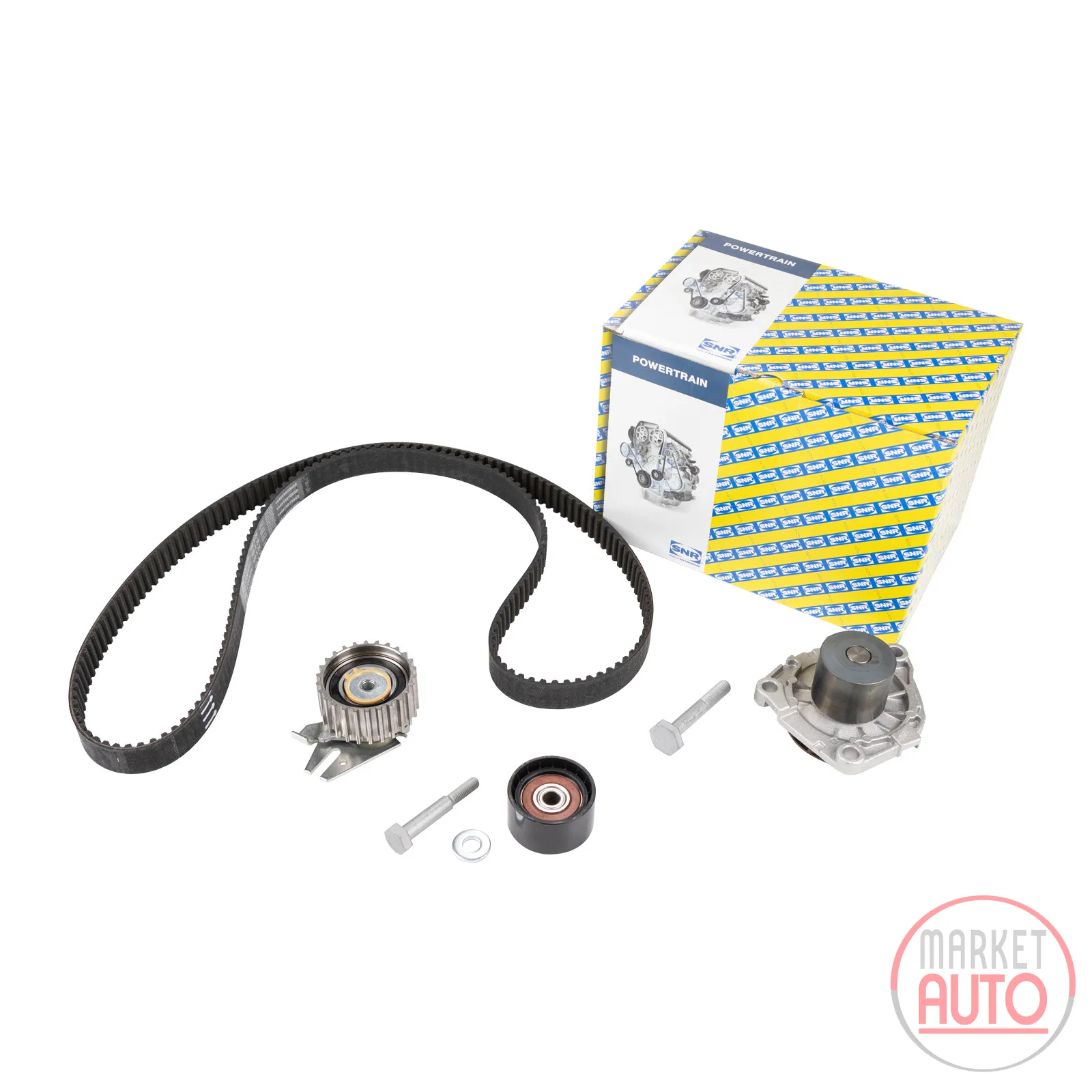 Timing belt set with water pump NTN-SNR with longlife belt