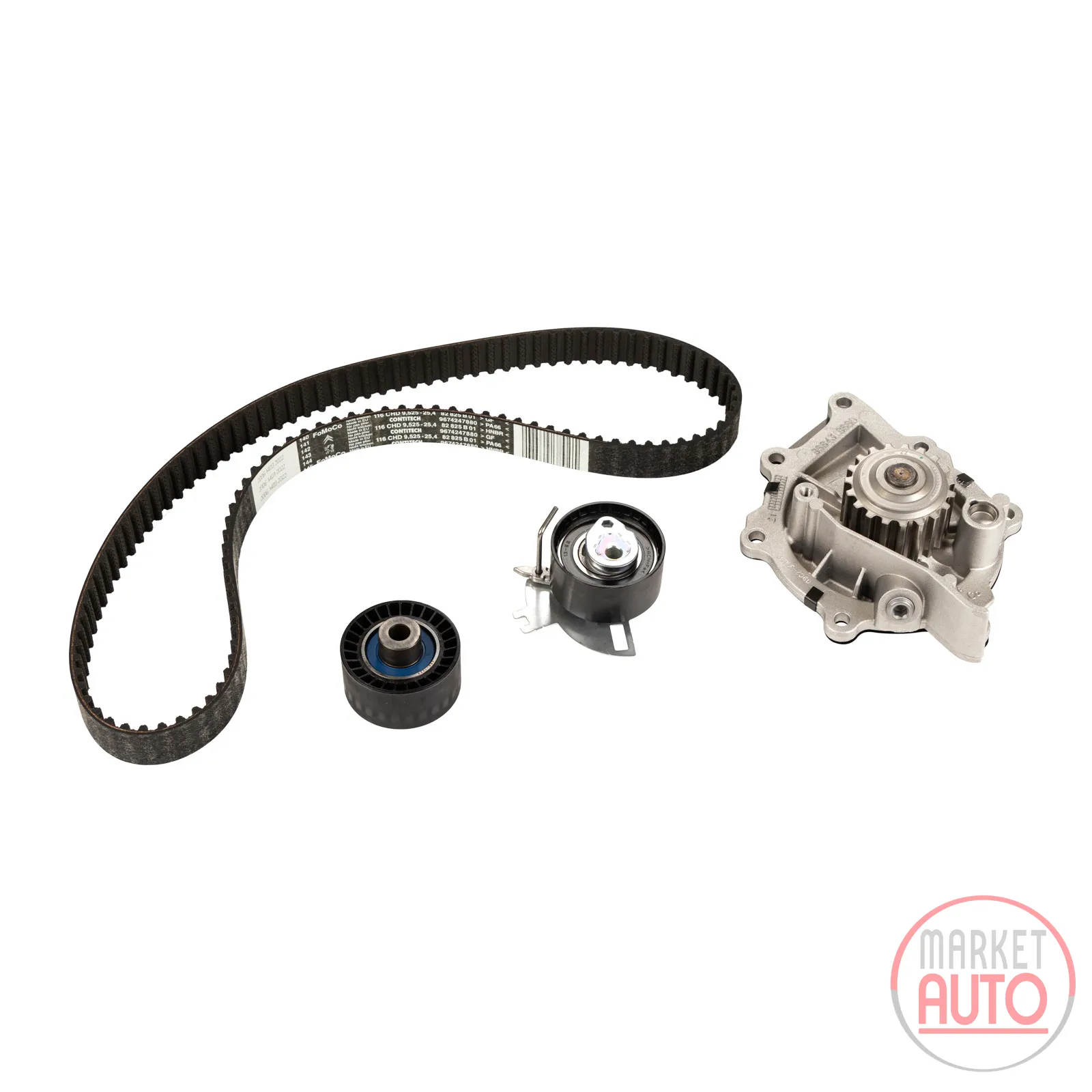 Timing belt kit with water pump PSA OE (1610278280)