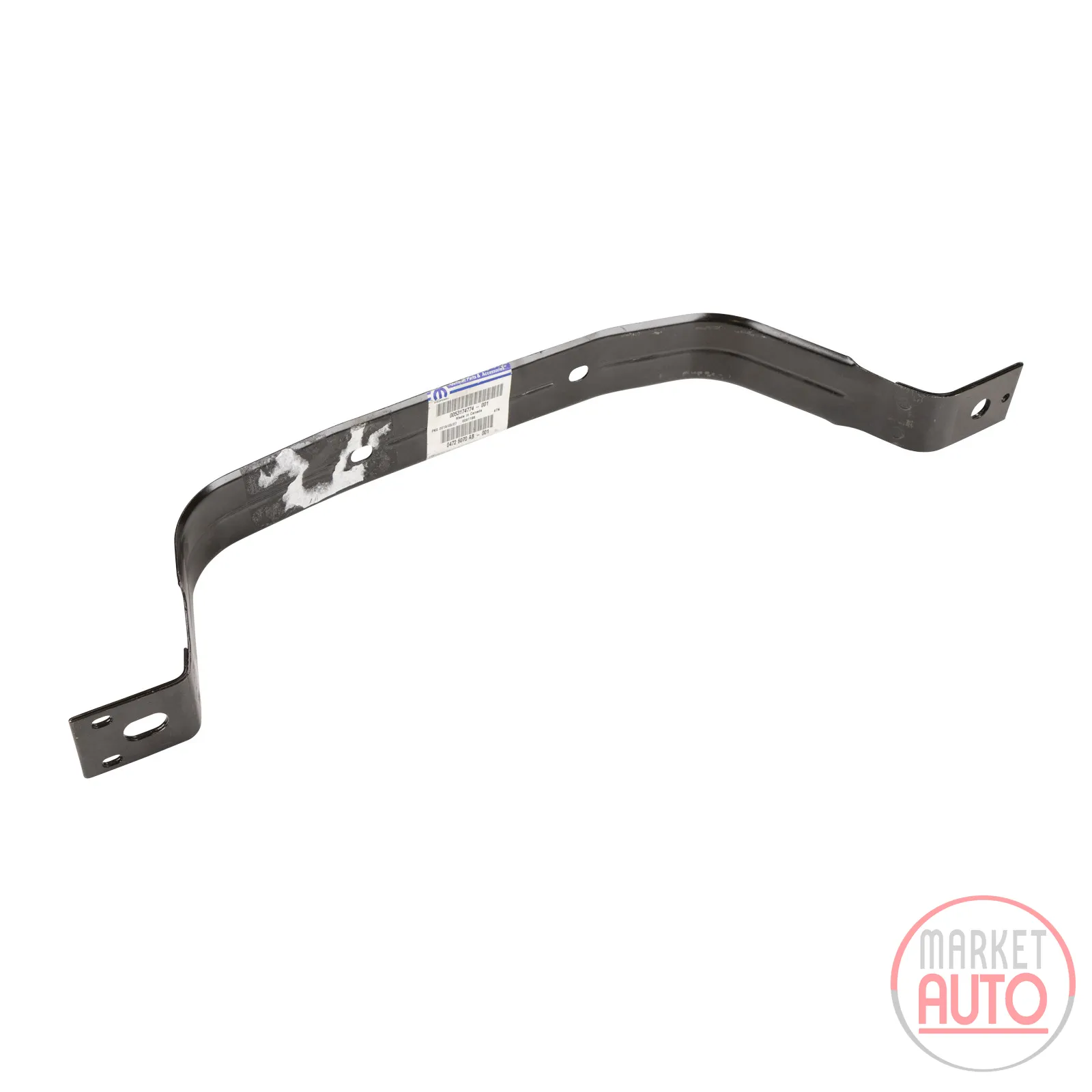 Tension strap retaining strap fuel tank