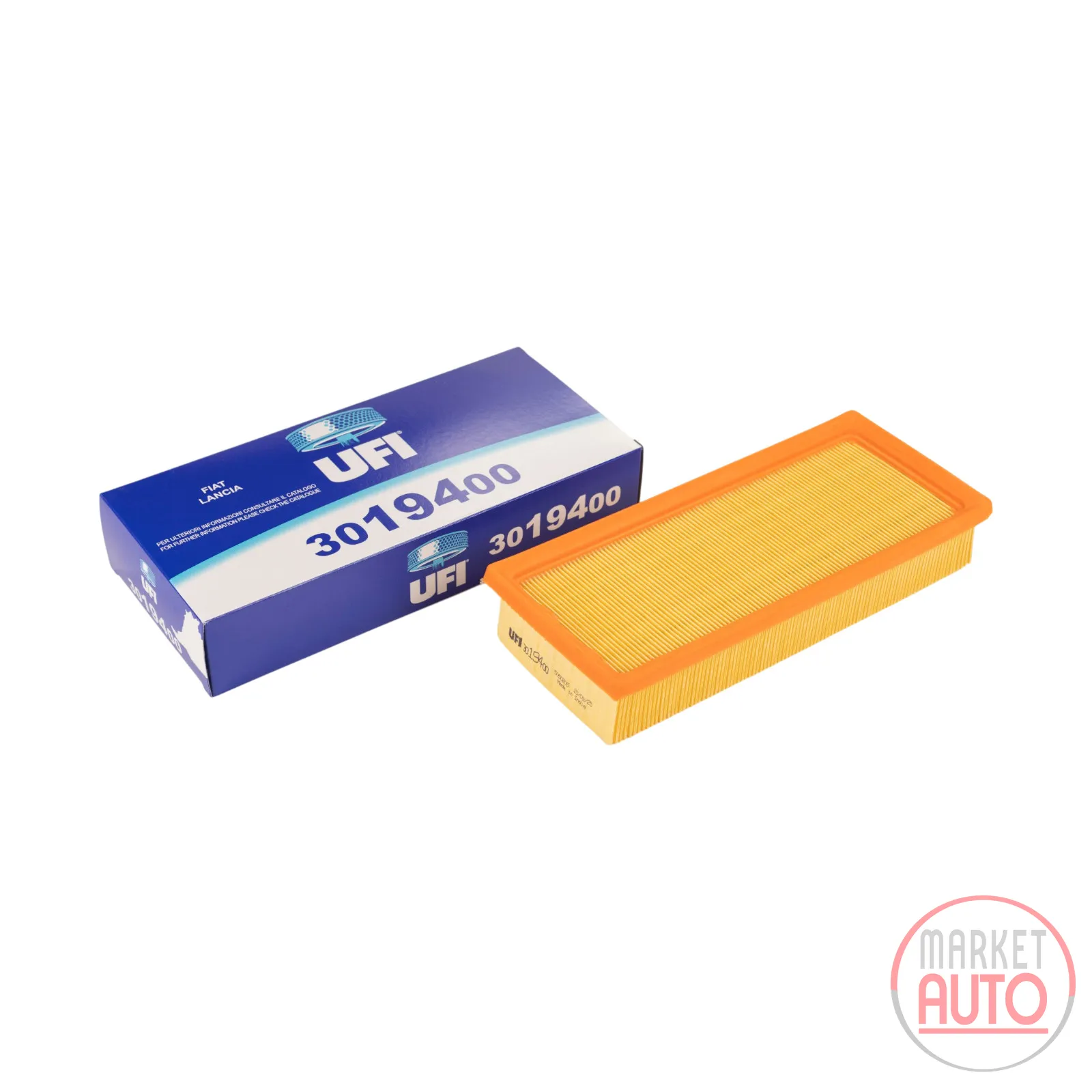 Square air filter insert UFI