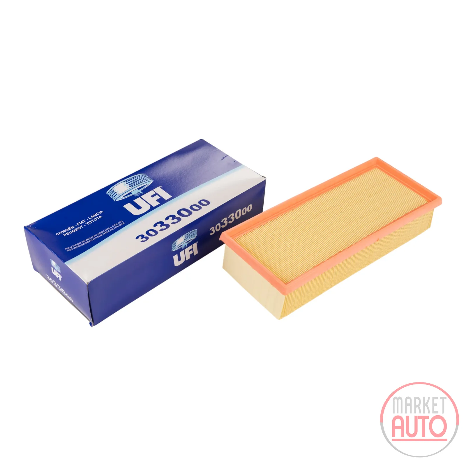 Square air filter insert UFI