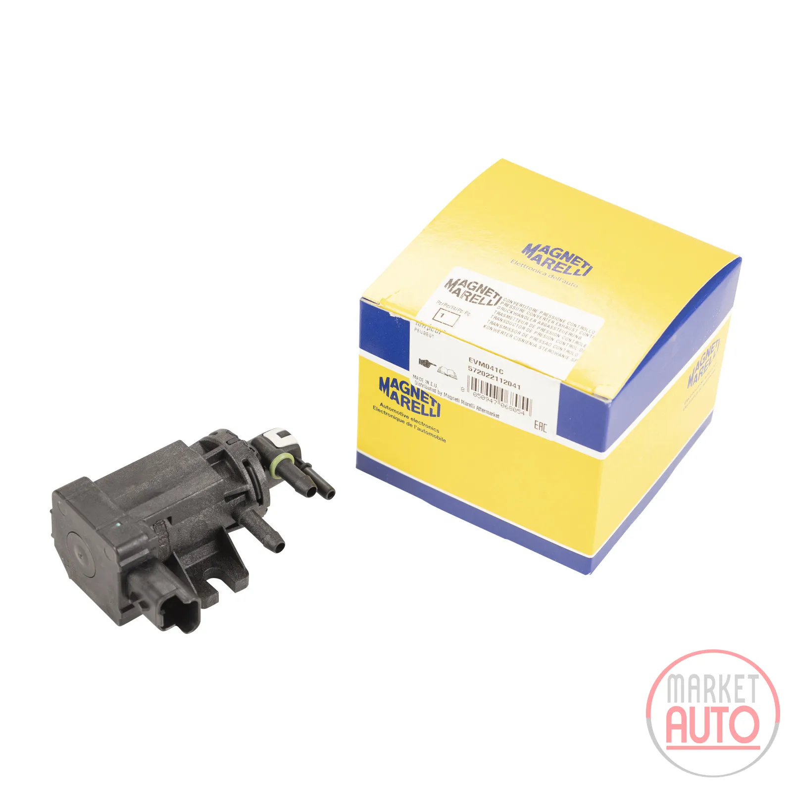 Pressure converter, exhaust gas control